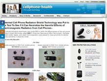 Tablet Screenshot of cellphone-health.com